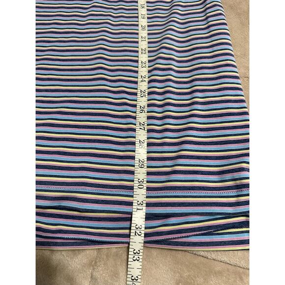 Peter Millar Summer Comfort Golf Shirt Men's Size XL Striped Purple Blue Polo - Picture 8 of 10